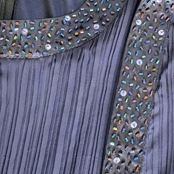 Patra Pleated Chiffon Formal Event Dress - Size 6 - Picture 9 of 16